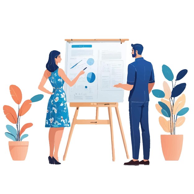 Mentoring lidera przy biurku